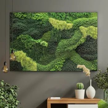 Obraz Dřevěný obraz mechu - Cesta přírody | DUBLEZ