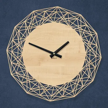 Hodiny Nástěnné hodiny do obýváku - Linea, Javor | DUBLEZ