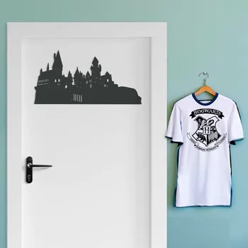 Obraz Dřevěný obraz z Harryho Pottera - Bradavice, Antracitově-šedá | DUBLEZ