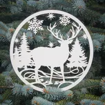 Dřevěný jelen v kouli na dveře | DUBLEZ