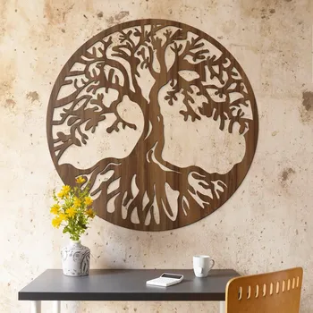 Obraz Dřevěný obraz strom života - Chokmah, Ořech | DUBLEZ