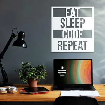 Obraz Dárek pro programátora - Dřevěný obraz, Bílá | DUBLEZ