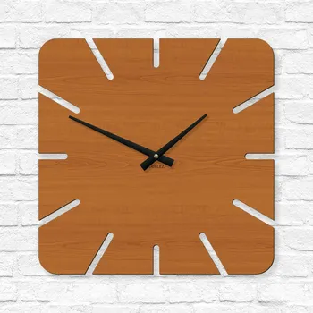 Hodiny Nástěnné hodiny do kuchyně - Quadra, Třešeň | DUBLEZ