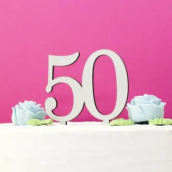 Obraz Číselný zápich do dortu 50 | DUBLEZ