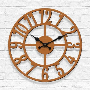 Hodiny Velké nástěnné hodiny - Vintage, Třešeň | DUBLEZ