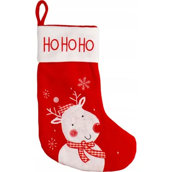 Vánoční dekorace Vánoční punčocha bota na dárky krb velká