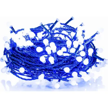 Vánoce Vánoční LED řetěz s kuličkami - Cherry, 10m, 100 LED diod, modrá