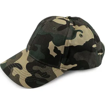 Kšiltovka Bavlněná kšiltovka unisex vhodná k dozdobení Varianta: 27 zelená maskáčová, Balení: 1 ks