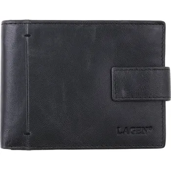 Peněženka Pánská kožená peněženka Lagen Rishi Black