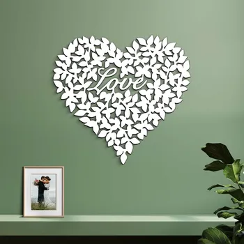 Obraz Dárek pro partnera - dřevěné srdíčko Love | DUBLEZ