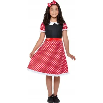 Karnevalový kostým KARNEVALOVÝ KOSTÝM Minnie Mouse S PUNTÍKY Mickey Mouse M 122 - 130