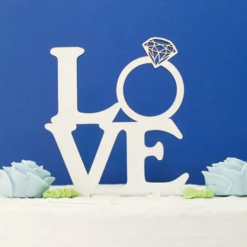 Obraz Nápis na dort - Love s diamantem | DUBLEZ