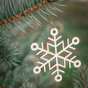 Obraz Ozdoba na stromček - snehová vločka | DUBLEZ