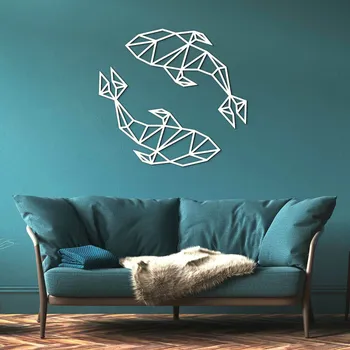 Obraz Dřevěná dekorace - Znamení Ryba | DUBLEZ