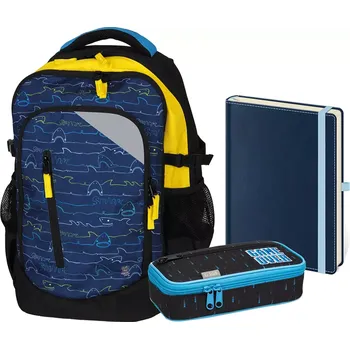 Školní batoh Školní set třídílný Midi Shark