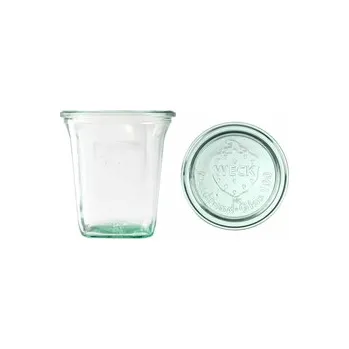 Zavařovací sklenice Zavařovací sklenice WECK Quadro 545 ml s víčkem, set 6 ks