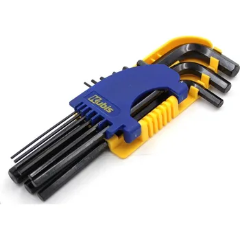 Klíč Šestihranné klíče sada IMBUS 9 ks prodloužené, 1.5, 2, 2.5, 3, 4, 5, 6, 8, 10 mm , CrV