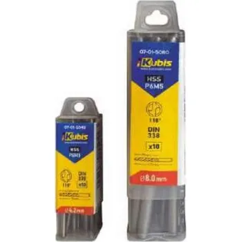 Vrták Vrták vybrušovaný HSS-G do kovu P6M5 4.0 mm, vrcholový úhel 118*, DIN338