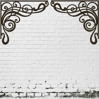 Lapač snů Dřevěný rohový ornament na zeď (2 ks), Wenge | DUBLEZ