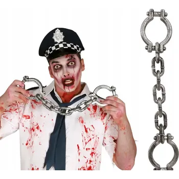 Karnevalový kostým Plastové policejní pouta stříbrná