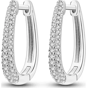 Náušnice Prosperk Náušnice oválné se zirkony