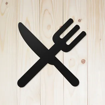 Informační tabulka Dřevěné označení na dveře - Jídelna, Černá | DUBLEZ