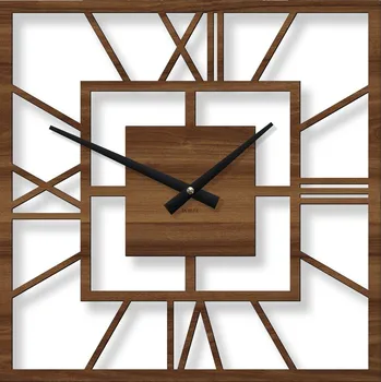 Hodiny Nástěnné hodiny do obýváku - Chronos, Ořech | DUBLEZ