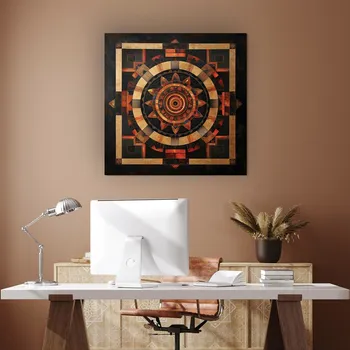 Obraz Čtvercová mandala – Kalachakra | DUBLEZ
