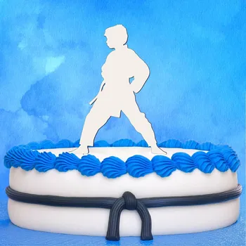 Obraz 3D zápich na dort se jménem – Karate | DUBLEZ