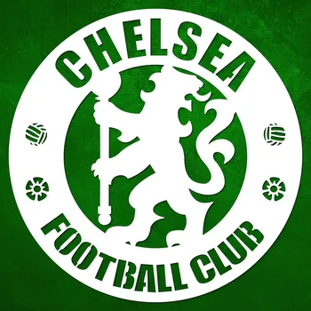 Obraz Dřevěné logo na zeď - Chelsea FC, Bílá | DUBLEZ