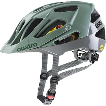 Cyklistická přilba Přilba Uvex Quatro CC MIPS MOSS GREEN-RHINO 2024, 52-57 cm