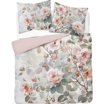 Povlečení DETEXPOL Francouzské povlečení 3D Růže akvarel micro Polyester - mikrovlákno, 220/200, 2x70/80 cm