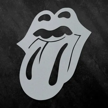 Obraz Dřevěný znak na zeď - The Rolling Stones, Stříbrná | DUBLEZ
