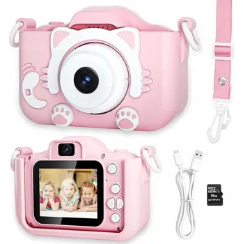 Digitální kompakt Digitální fotoaparát GALAXIA Koťátko růžové
