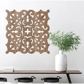 Lapač snů Dřevěný ornament na zeď - Secese | DUBLEZ