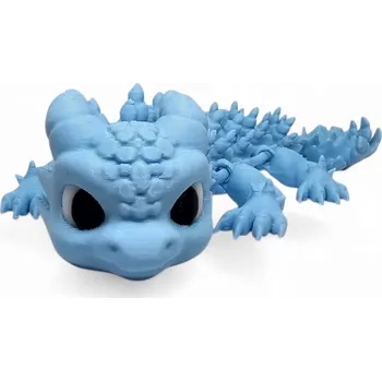 Létající drak Štětinatý Drak Kloubový Bristleback 15 cm Modrý