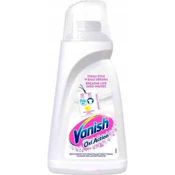 Odstraňovač skvrn Vanish Oxi Action White Odstraňovač skvrn 1L pro bílé prádlo