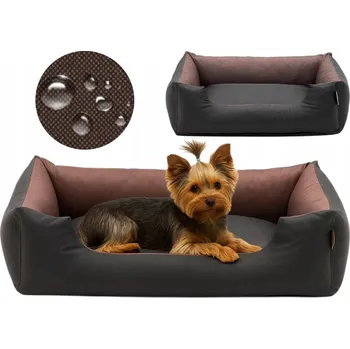 Pelíšek pro psa Pelíšek na psa 70x55 M s matrace polštář Pupil Komfort HNĚDÁ