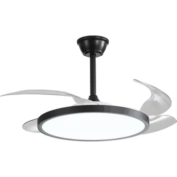 Domácí ventilátor Optonica LED ventilátor stropní 36W/3CCT 2880LM 100-240V černé SLIM - REMOTE CONTROL