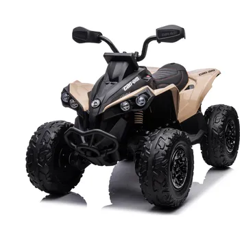 Dětské elektrovozidlo Mamido Dětská elektrická čtyřkolka Can-Am Renegade | R/C | 180W | 4x4 | 12V14Ah | EVA béžová