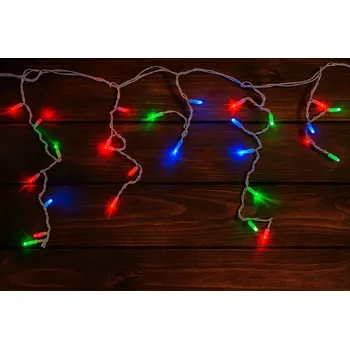 Vánoce Venkovní LED vánoční závěs ELITE - 3 m, multicolor, blikající