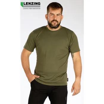 Pánské tričko Litex Pánské triko s krátkým rukávem 7F216 khaki XXL