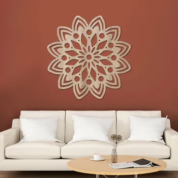 Obraz Mandala na zeď - Unikát, Dub Sonoma | DUBLEZ