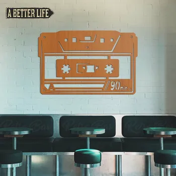 Obraz Retro dekorace na zeď - Kazeta, Třešeň | DUBLEZ