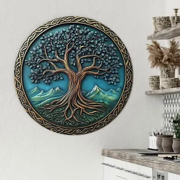 Obraz Dřevěný obraz - Keltský strom života - Arbor | DUBLEZ