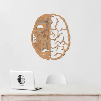 Obraz Dárek pro ajťáka - Obraz Mozek Ai, Buk | DUBLEZ