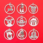 Vánoční koule - Pohádkový set (9 ks) | DUBLEZ