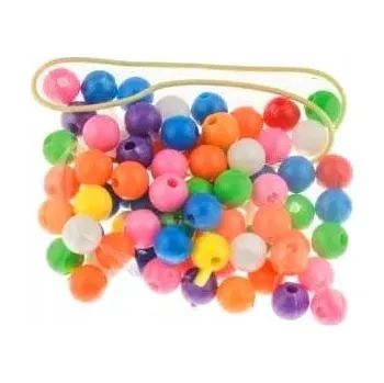 Dětské navlékací korálky Korálky Perličky k Navlékání Mix 8mm 16g