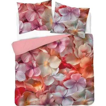 Povlečení DETEXPOL Francouzské povlečení 3D Květy hortenzie micro Polyester - mikrovlákno, 220/200, 2x70/80 cm