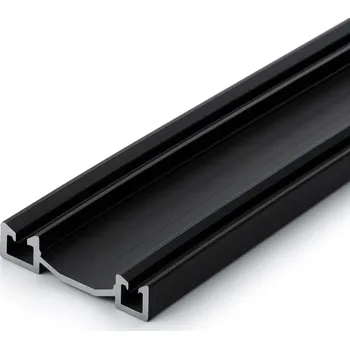 Nábytkové kování Interex design Spodní dvojitá kolejnice MAXX / Černá matná 2,9 m